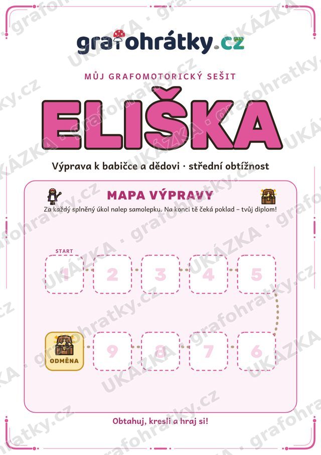 Obálka s mapou výpravy